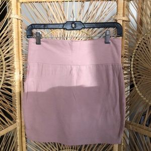 Mauve pink mini skirt
